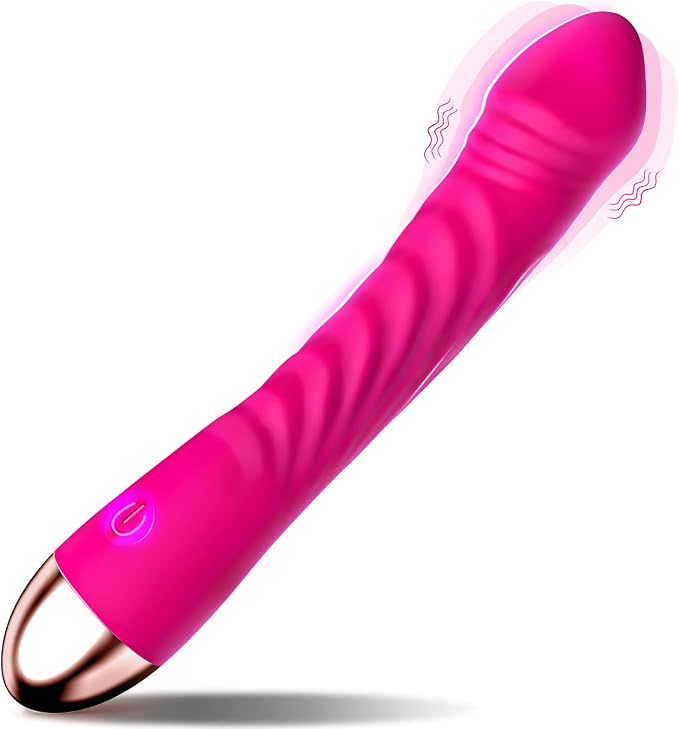 Erncuuc Rechargeable Silicone Dildo Vibrator with 10 Modes and Waterproof Design