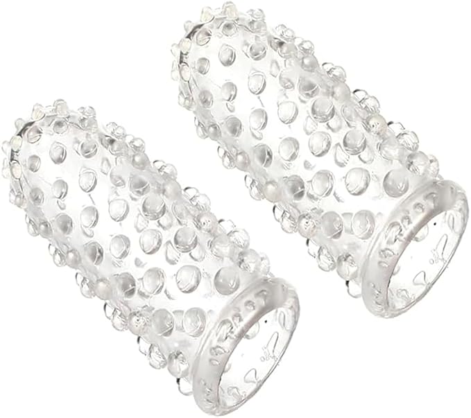 Silicone Ribbed Finger Massager for Couples Intimate Play