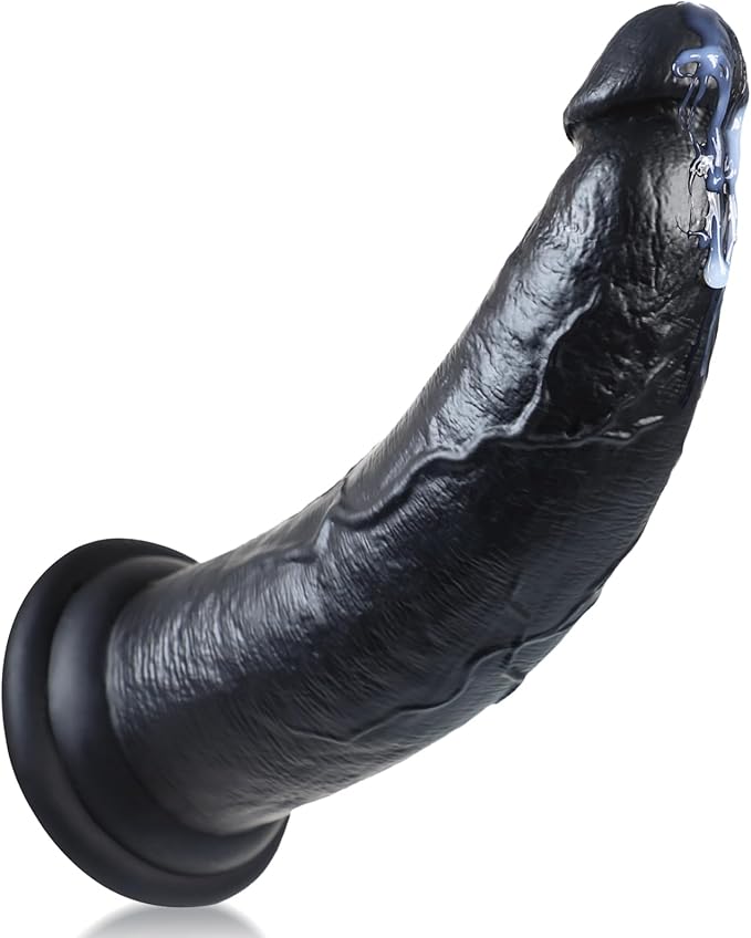 12-Inch Dual-Density Silicone Vibrating Dildo with Suction Cup and 7 Vibration Modes