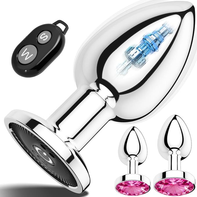 App-Controlled Vibrating Anal Butt Plug with Prostate Massager and Remote