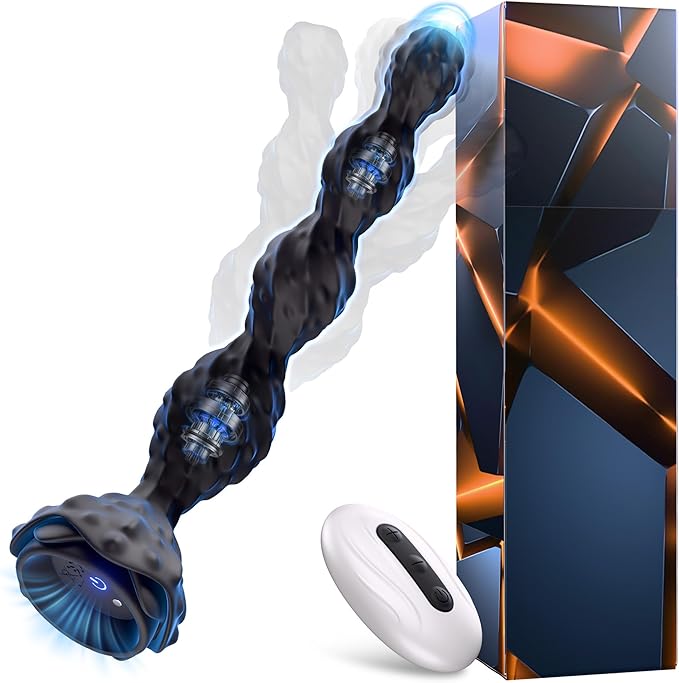 Remote-Controlled Prostate Massager with 10 Vibration and Thrusting Modes for Men