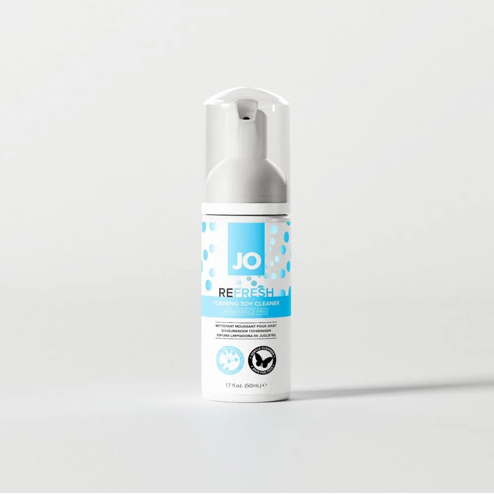 JO Refresh Foaming Toy Cleaner, Gentle Antibacterial Formula, 1.7 Fluid Ounce
