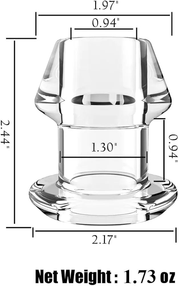 Transparent Acrylic Vaginal and Anal Dilator Speculum for BDSM and Intimate Use