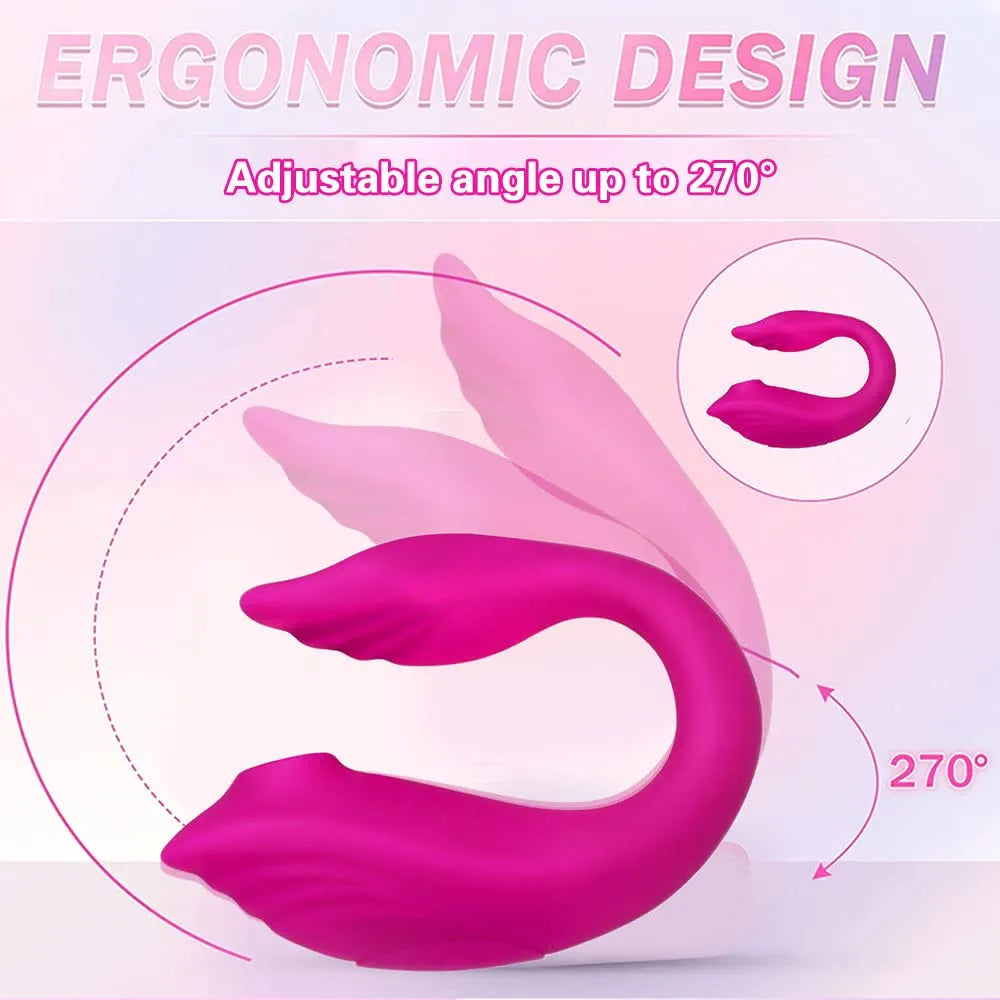 Bee-Shaped Wearable Remote Control Vibrator with 10 Sucking and Vibration Modes for Clitoral and G-Spot Stimulation