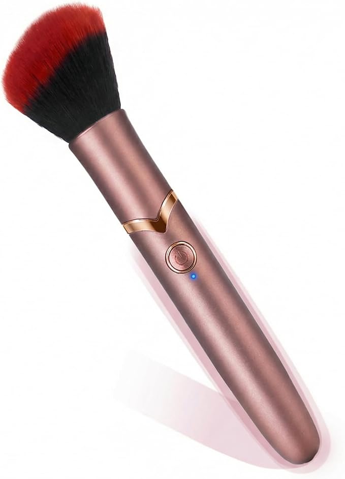 Discreet Lipstick Vibrator: 2-in-1 Makeup Brush & G-Spot Clitoral Stimulator for Women