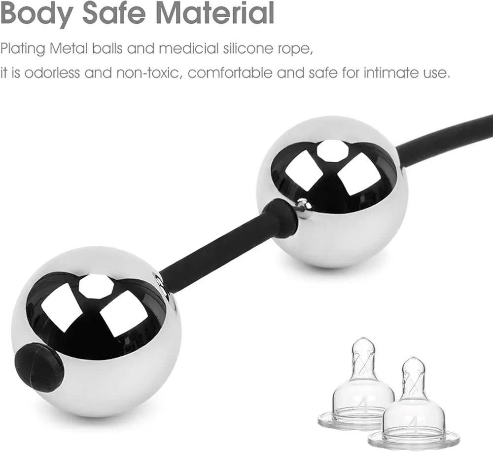 Premium Weighted Stainless Steel Kegel Exercise Beads for Pelvic Floor Training 220g