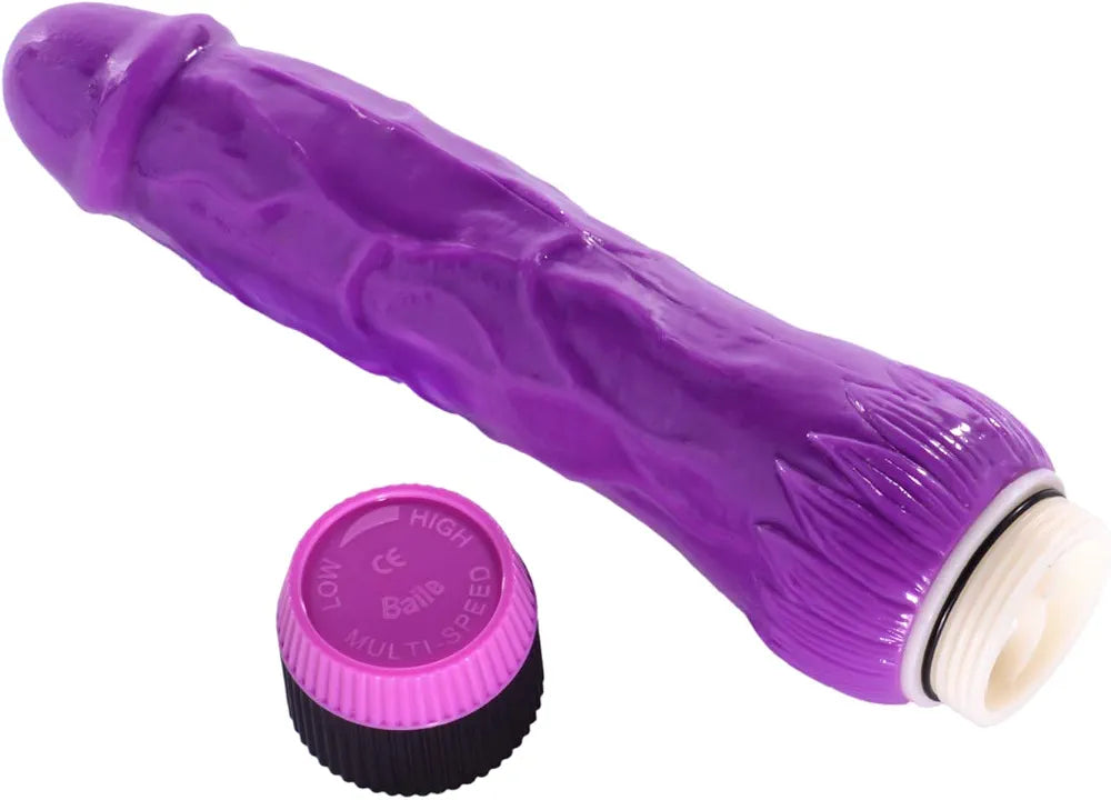 Realistic 8.7-Inch Vibrating G-Spot and Clitoral Stimulator for Couples