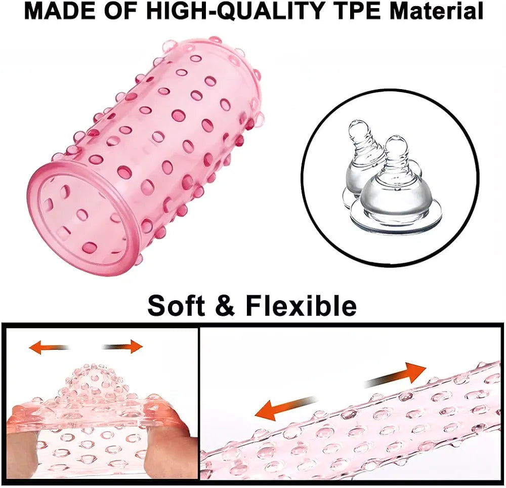 4-Piece Silicone Finger Vibrator Set for Intimate Stimulation and Couples Play