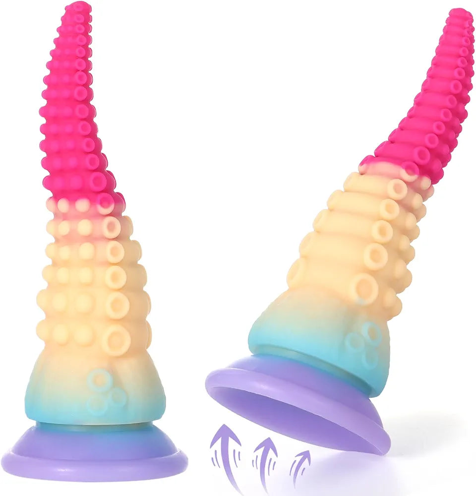 Realistic Fantasy Octopus Tentacle Dildo with Suction Cup and Prostate Stimulator