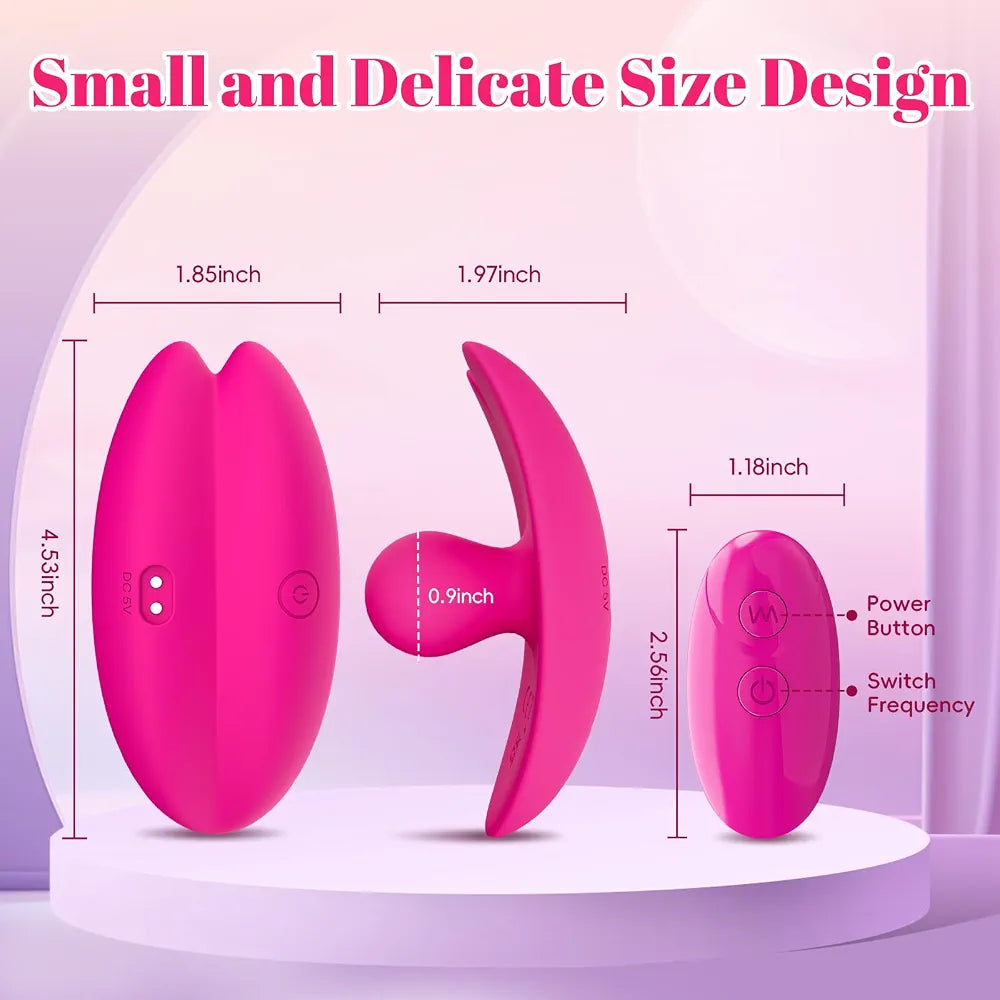 CumTide Remote-Controlled Wearable Panty Vibrator with 10 Modes for G-Spot and Clitoral Stimulation