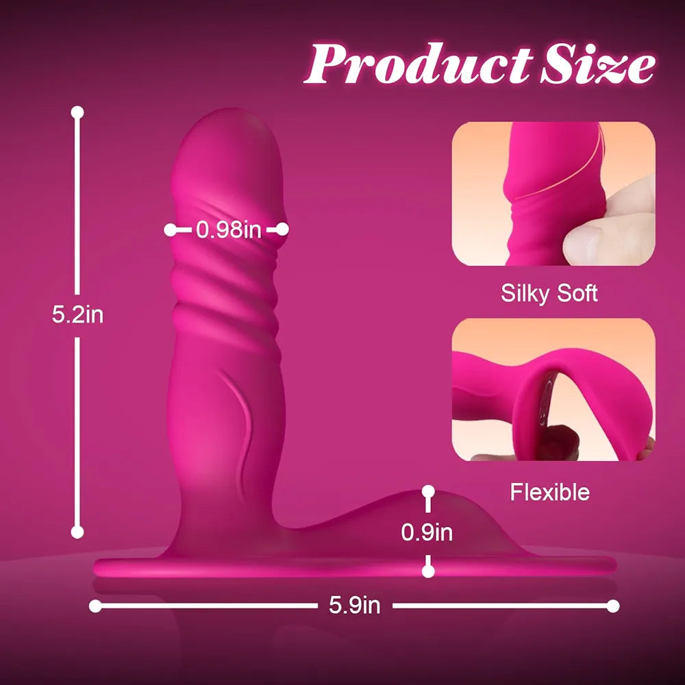 App-Controlled Wearable Strap-On Vibrating Dildo with G-Spot and Anal Stimulation