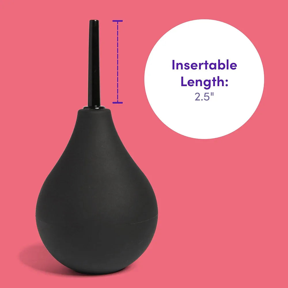 Lovehoney 225ml Soft Silicone Anal Douche Enema Bulb - 2.5 Inch Nozzle