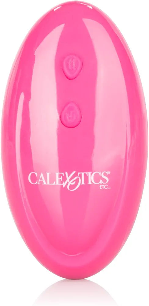 CalExotics Venus Butterfly Silicone Remote-Controlled Hands-Free Strap-On Vibrating Massager for Couples - Pink