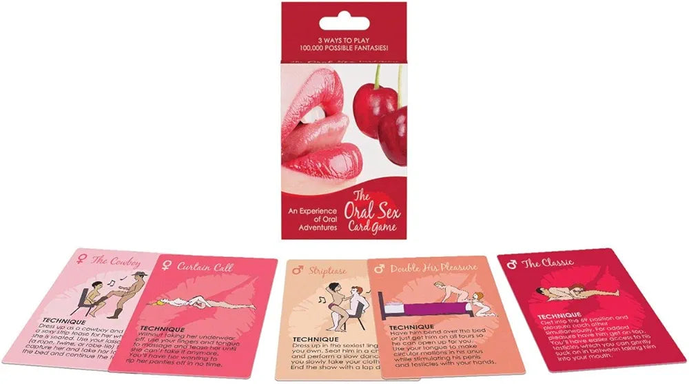 Intimate Couples Card Game for Oral Pleasure Exploration
