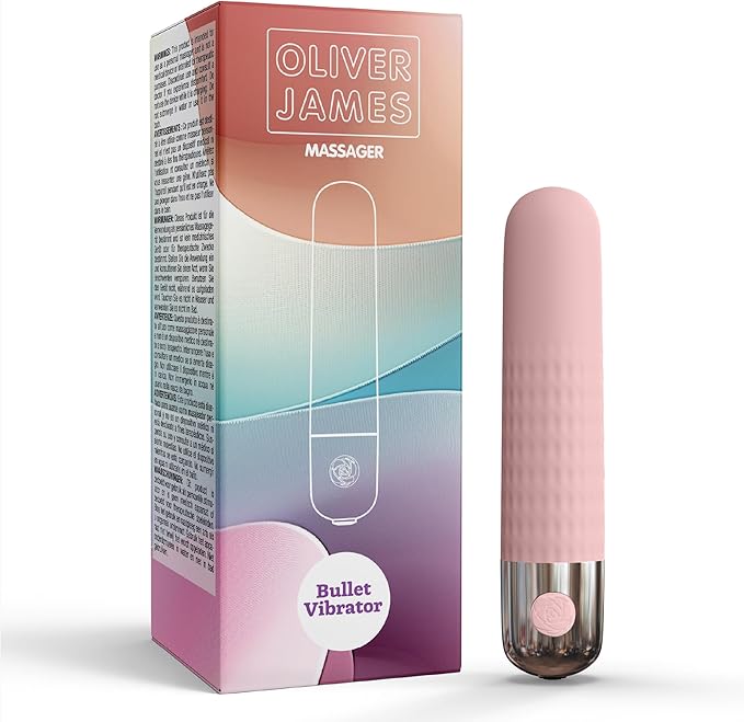 Oliver James Mini Bullet Vibrator - 10-Mode Waterproof Silicone Pocket Massager for Women