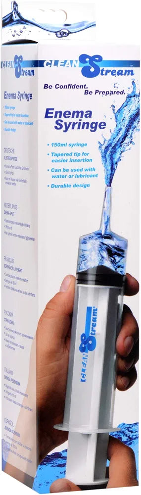 Cleanstream 150ml Reusable Tapered Tip Bulb Enema Syringe and Vaginal Cleaner Kit