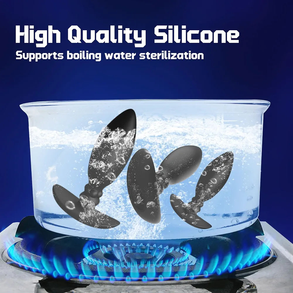 3-Piece Silicone Anal Training Plug Set for Beginners and Advanced Users