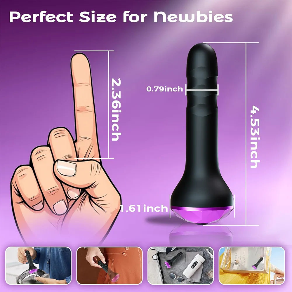 Dual-Motor Rotating & Vibrating Prostate Massager with 10 Modes