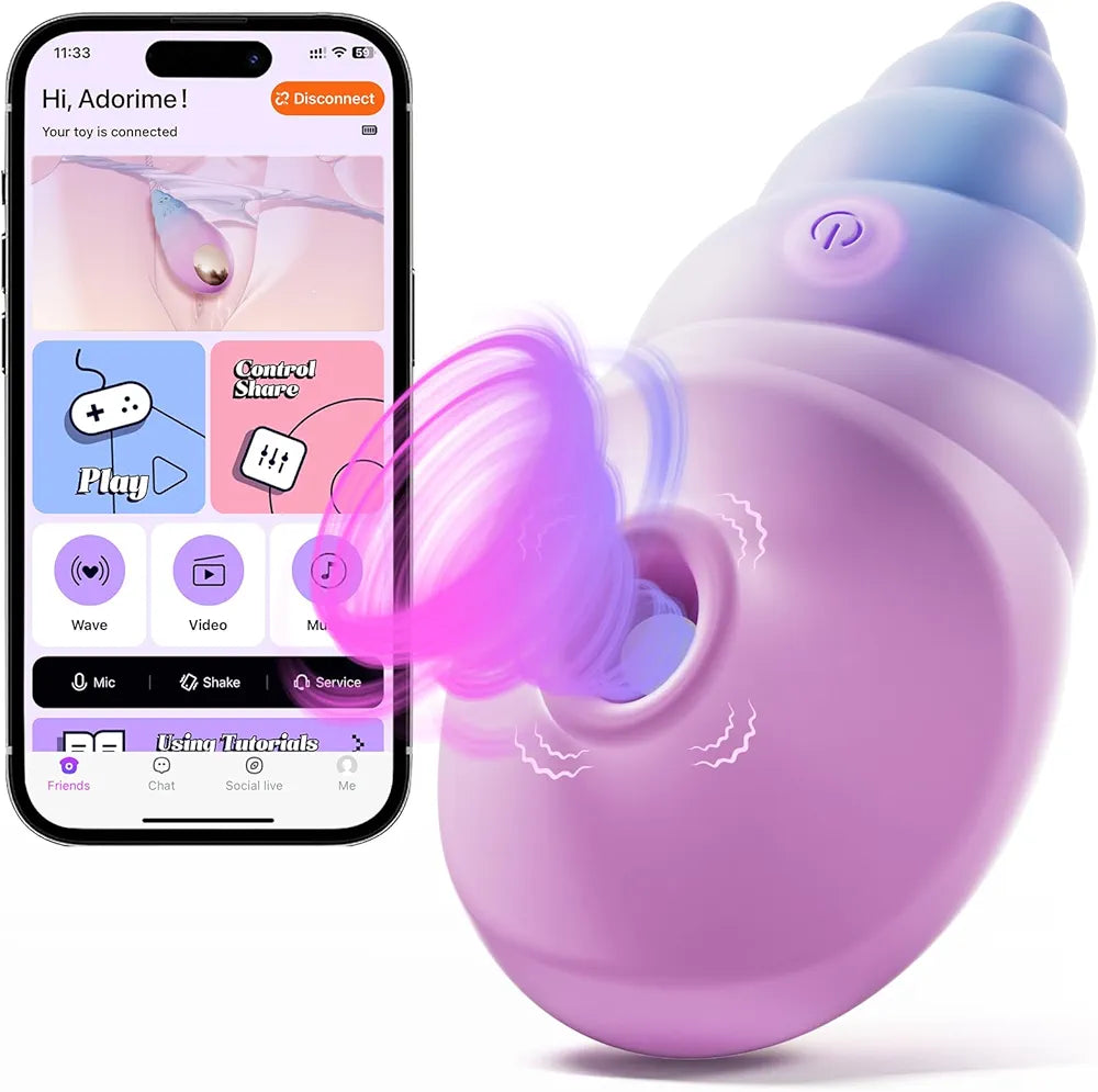 Rose-Shaped Clitoral Suction Vibrator with App Control and 10 Stimulation Modes