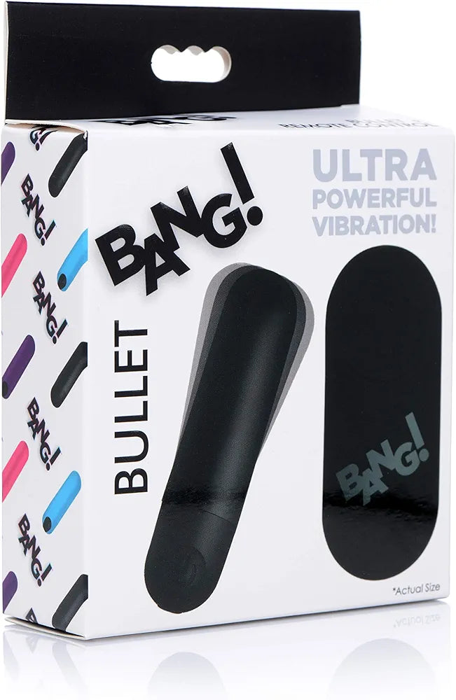 Premium Discreet Vibrating Bullet Massager with Wireless Remote Control - Sleek Black