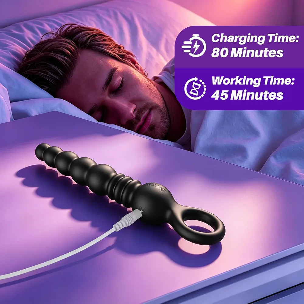 Advanced App-Controlled Prostate Massager with 9 Thrusting Vibration Modes