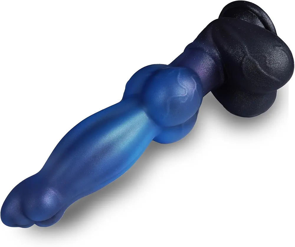 9.6" Monster Fantasy Knot Dildo with Suction Cup - Realistic Dragon, Horse, and Wolf Hybrid Design