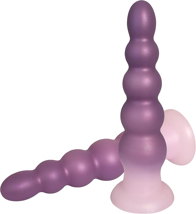 Premium 7-Inch Silicone Progressive Anal Bead Trainer with Suction Base