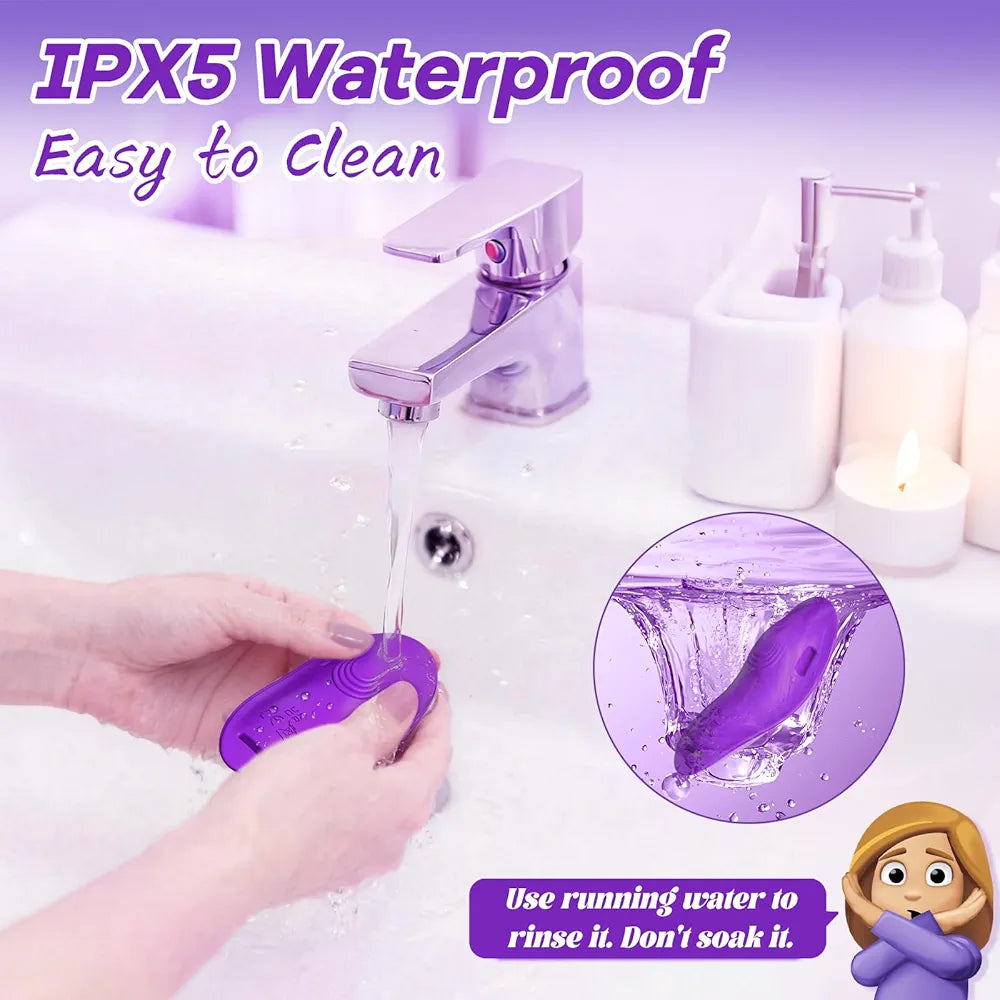 Premium App-Controlled Wearable Panty Vibrator with 9 Modes - Waterproof Rechargeable Clitoral Stimulator for Couples