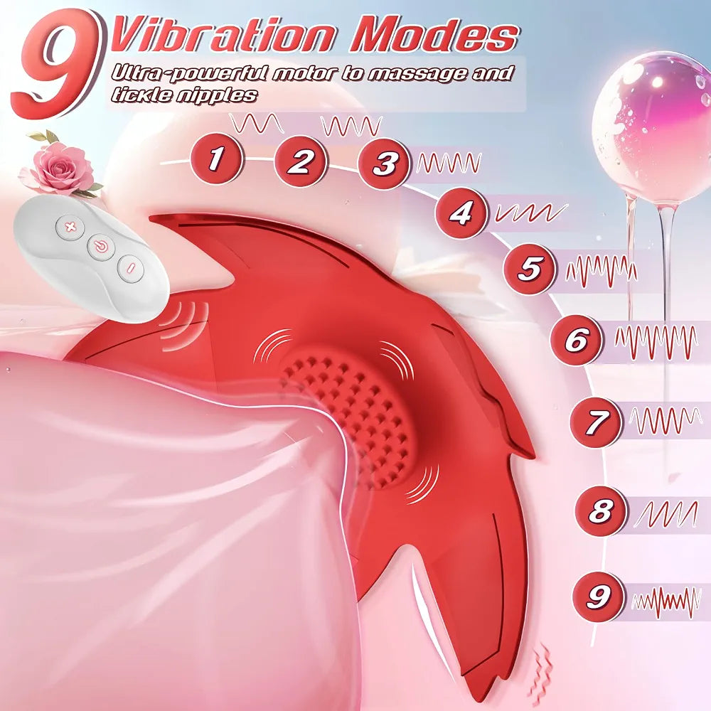 Floral-Inspired Nipple Stimulation Vibrator for Enhanced Sensitivity