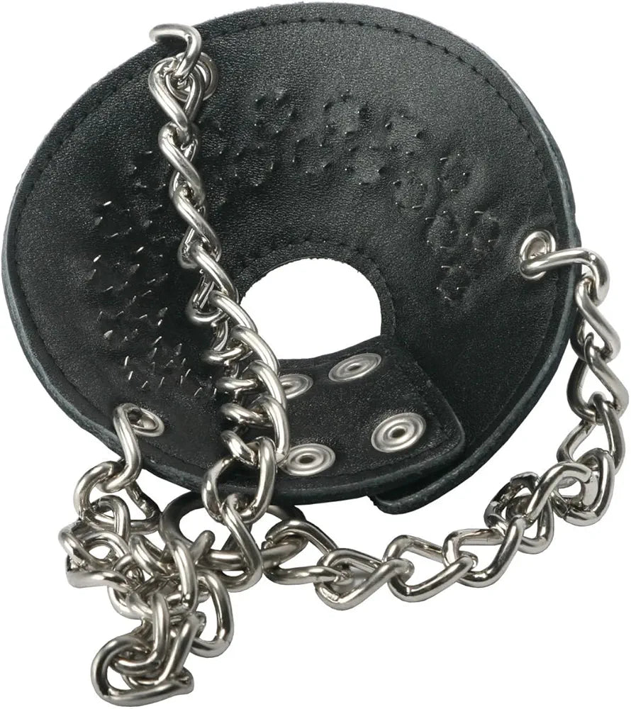Premium Spiked Leather Ball Stretcher for Enhanced Sensation