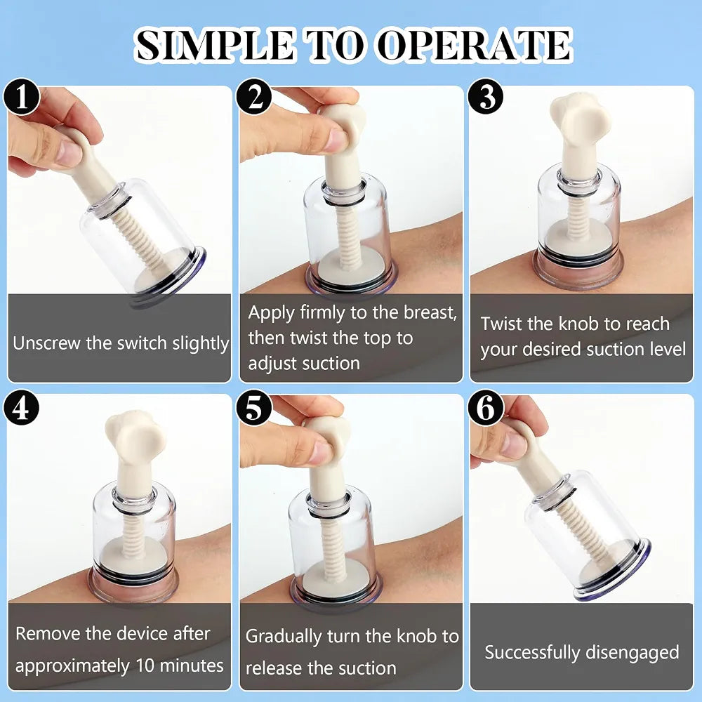 Adjustable Twist Nipple Suction Cups - Set of 2
