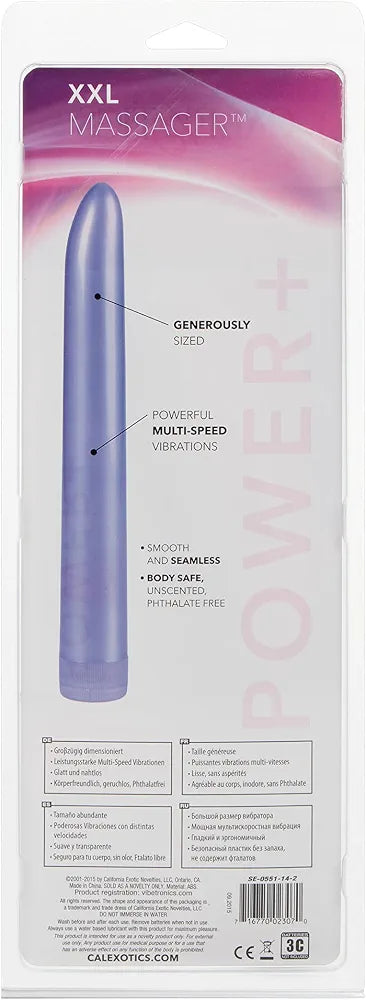 CalExotics 11-Inch Jumbo Silicone Massager - Lavender