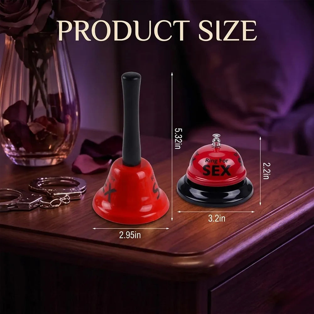 Romantic Couples' Novelty Bell Set for Bedroom Games and Date Night Fun