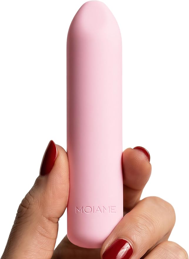 Rechargeable Waterproof Silicone Mini Bullet Vibrator - 10-Mode Purple Lipstick Massager