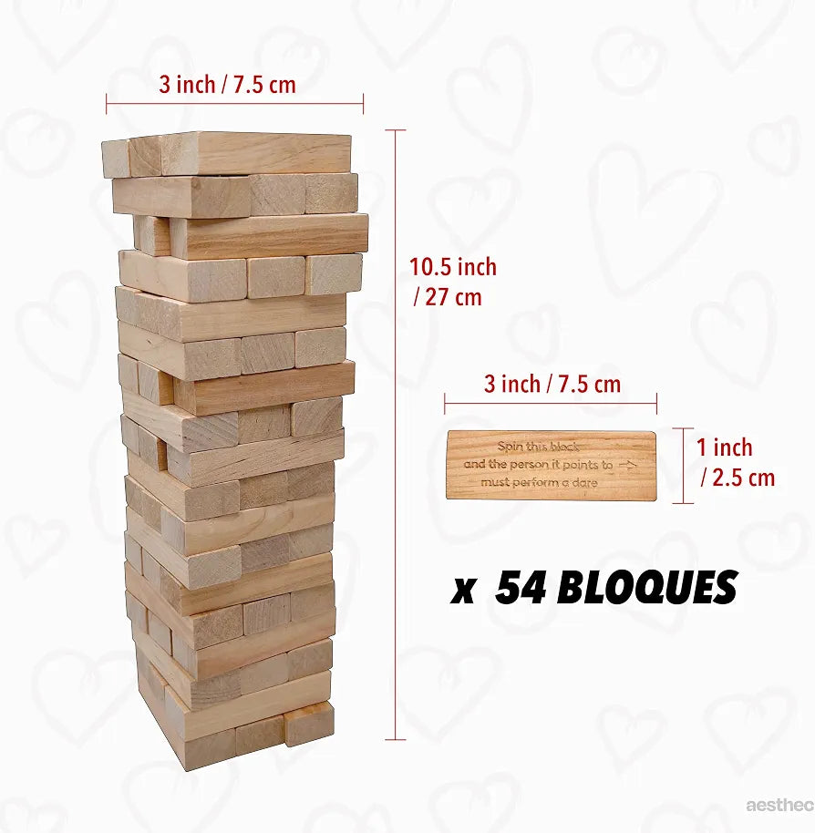 Spanish Edition Intimate Stacking Tower: 54 Romantic Challenges for Couples