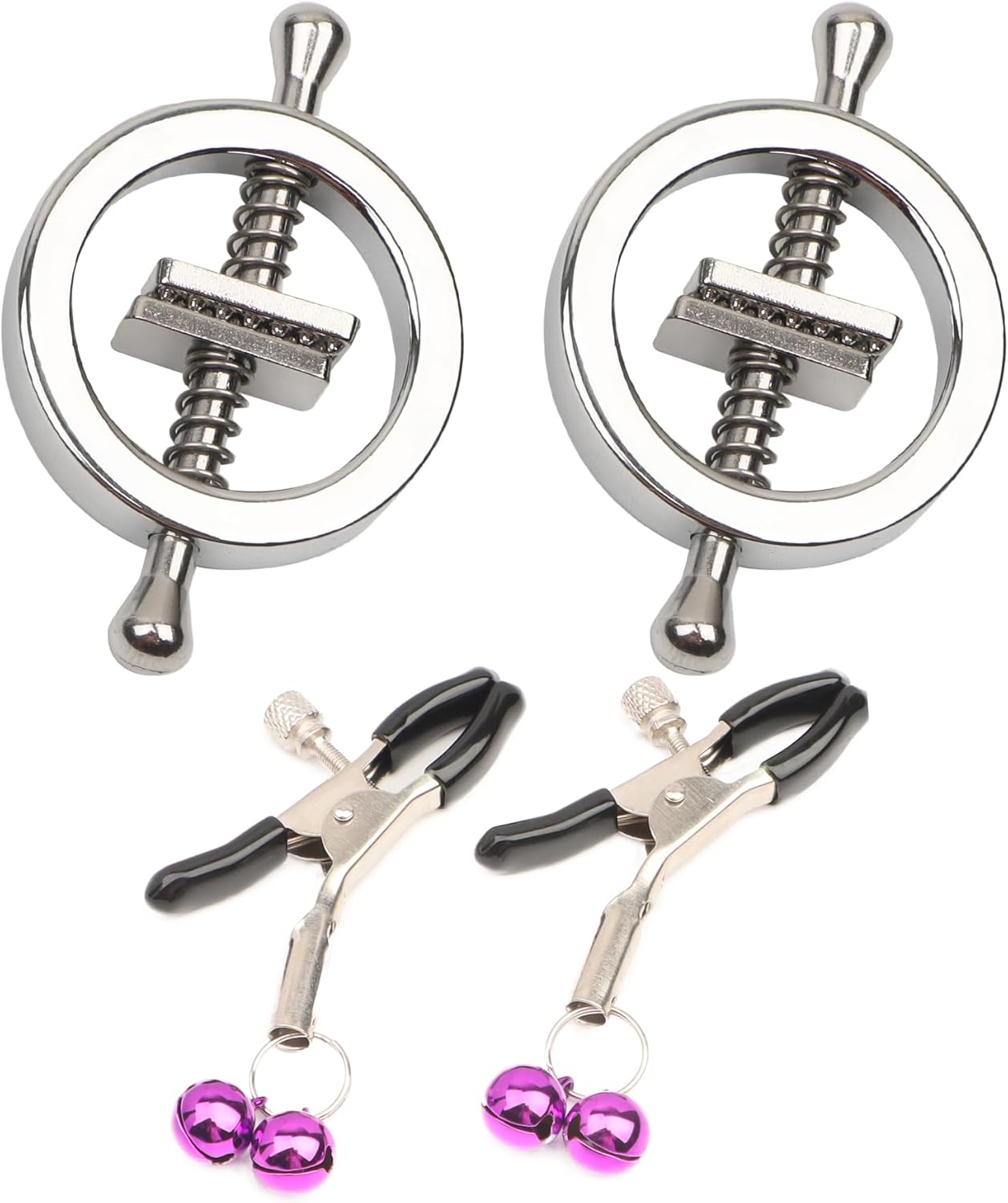 Adjustable Weighted Nipple Clamps for Couples BDSM Stimulation