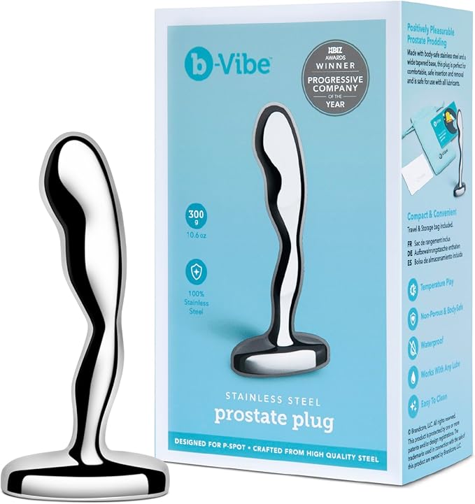 Premium Stainless Steel Prostate Massager and Anal Bead Plug