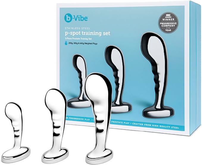 Premium Stainless Steel Prostate Massager and Anal Bead Plug