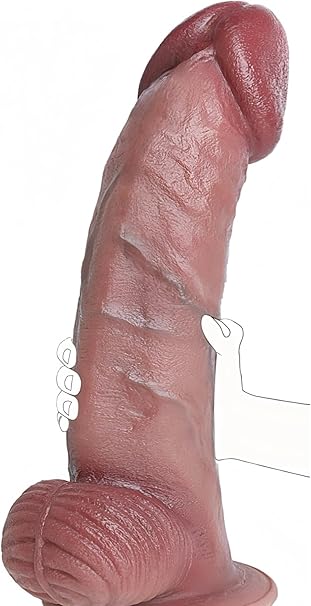 12.5" XXL Black Silicone Dildo with Suction Cup - 8" Girthy Dual-Density Horse Dildo for Anal and Vaginal Play