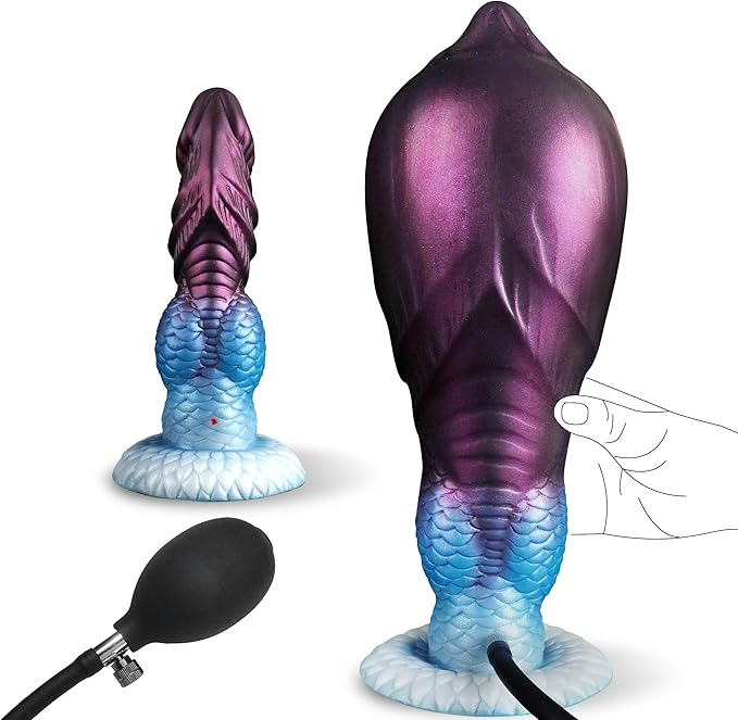 Inflatable Fantasy Horse Dildo with Adjustable Thickness and Strong Suction Cup