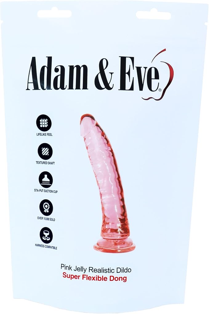 Adam & Eve Sunset Dreams 7.5-Inch Realistic Flexible Dildo with Suction Cup Base
