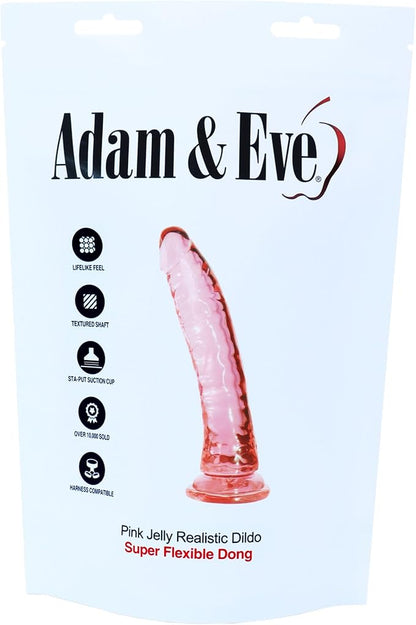 Adam & Eve Sunset Dreams 7.5-Inch Realistic Flexible Dildo with Suction Cup Base