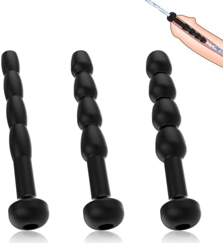 FST Soft Silicone Hollow Urethral Dilator with Multiple Beads for Men