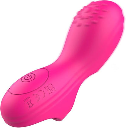 10-Mode Silicone Finger Vibrator for Targeted Clitoral and Nipple Stimulation