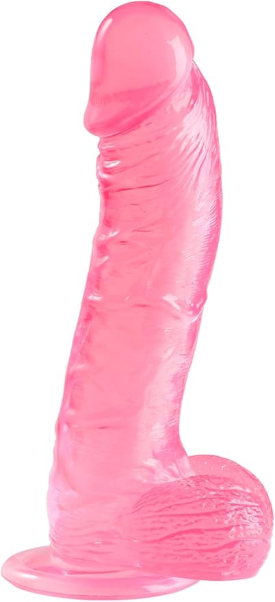10-Inch Realistic Soft Silicone Dildo with Strong Suction Cup for Hands-Free and Anal Play