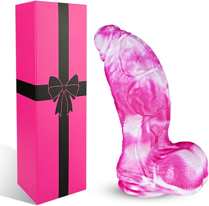 10.4" Realistic Silicone Monster Dildo with 3" Diameter and Suction Cup - Extra Large Fantasy Sex Toy
