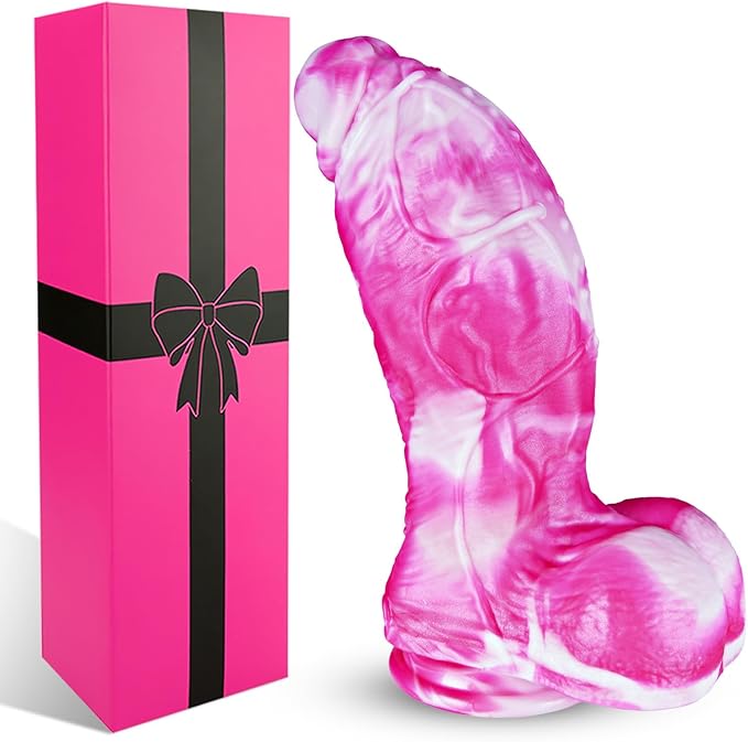 10.4" Realistic Silicone Monster Dildo with 3" Diameter and Suction Cup - Extra Large Fantasy Sex Toy