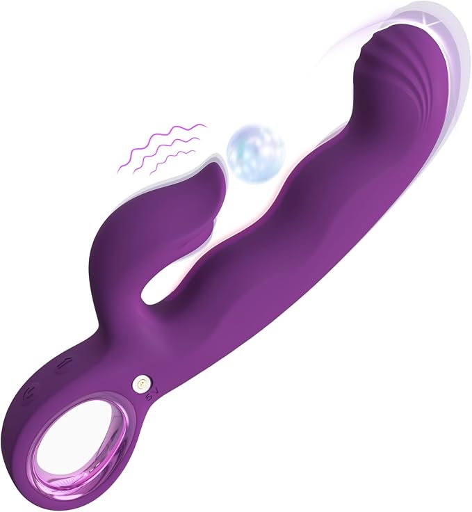 7-Mode Thrusting & Vibrating 3-in-1 G-Spot Dildo & Clitoral Stimulator - 8.3 Inch
