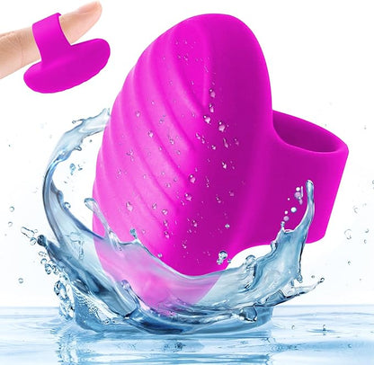 Rechargeable Silicone Mini Finger Vibrator for Facial Massage and Body Relaxation