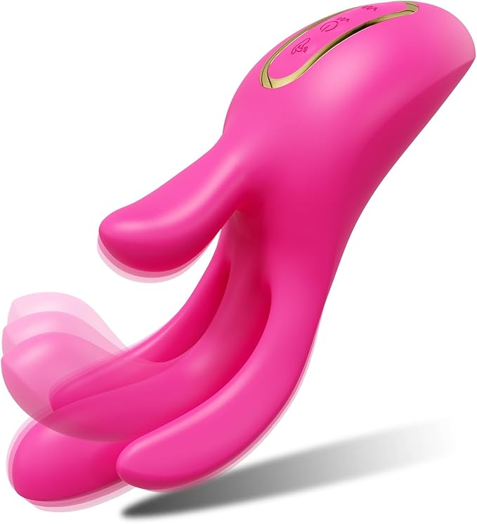 Heated Dual-Finger G-Spot & Clitoral Vibrator with 9 Stimulation Modes